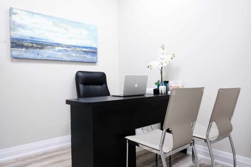 Dental chair and equipment at Royal Oak Dental, Oakville