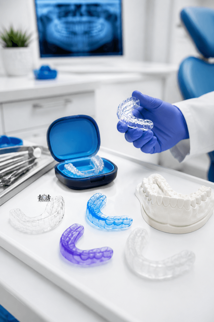 Custom mouthguards and night guards at Royal Oak Dental in Oakville, Ontario