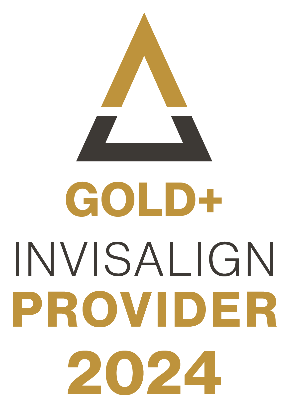 Invisalign Gold Plus Provider 2024 badge