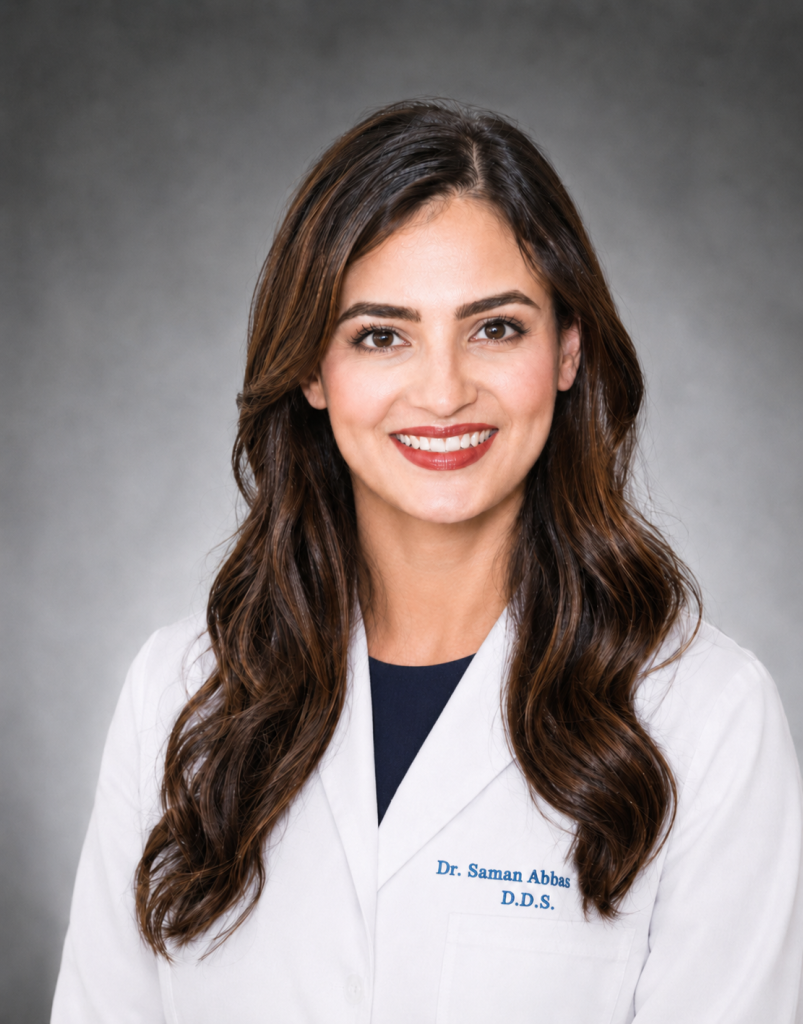 Dr. Saman Abbas at Royal Oak Dental in Oakville, Ontario